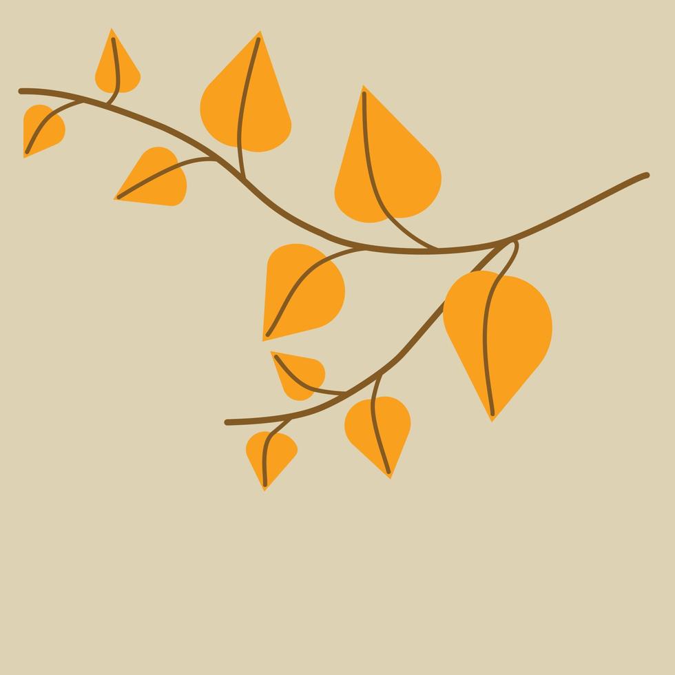 Simplicity ivy drawing flat design. vector