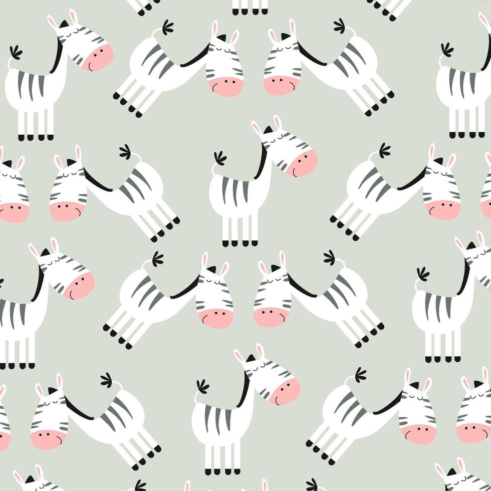 Cute animal character pattern suitable for wallpaper vector