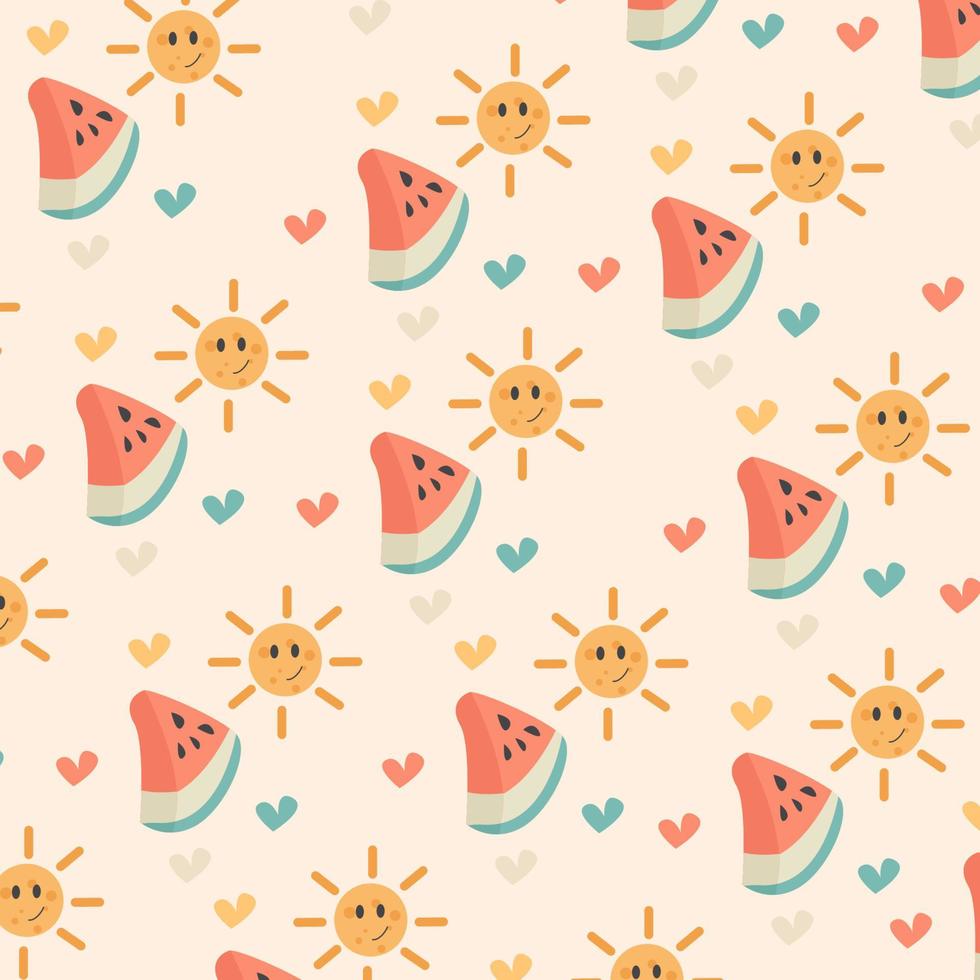 Watermelon pattern suitable for wallpaper vector