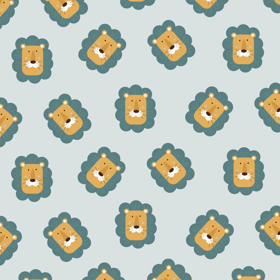 Cute animal character pattern suitable for wallpaper vector