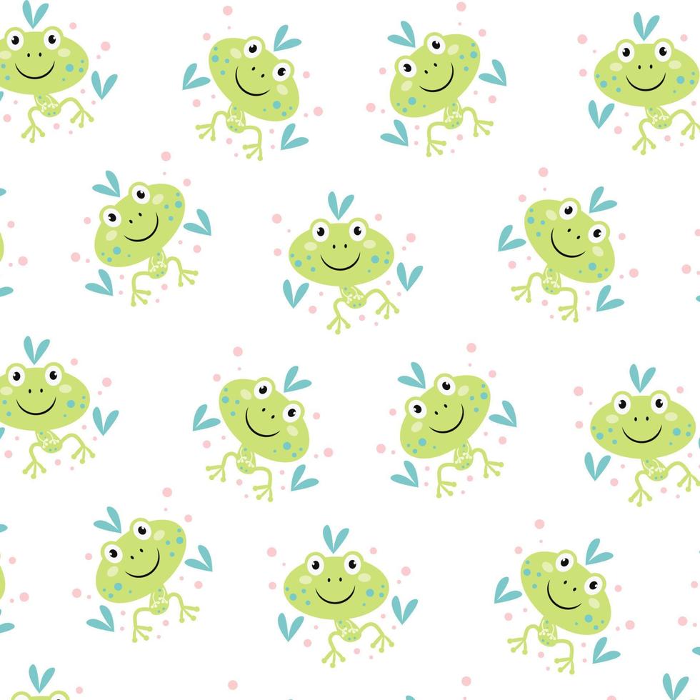 Cute animal character pattern suitable for wallpaper vector