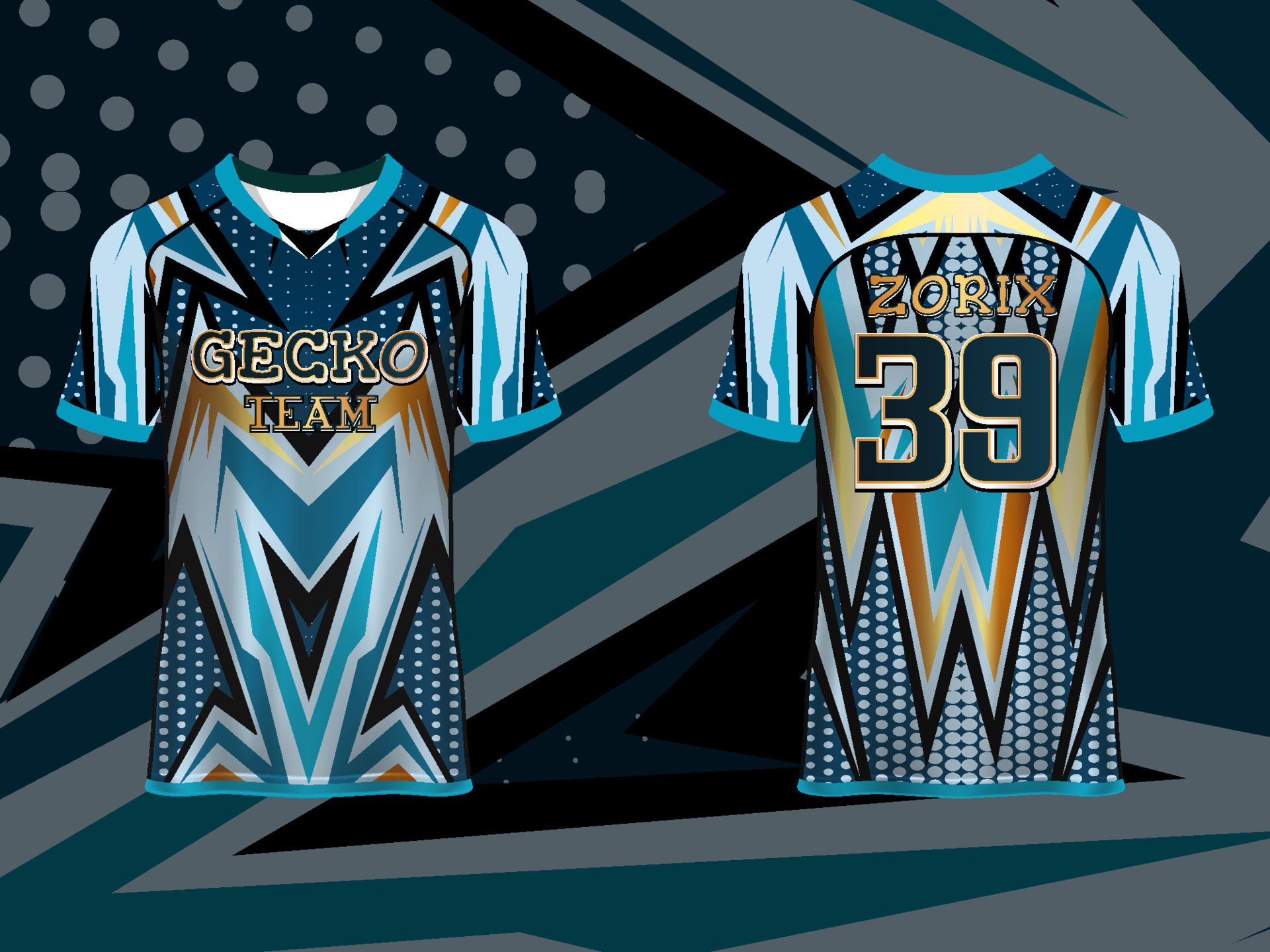Abstract Raglan sleeve Jersey Design Template for Team Uniforms gamming