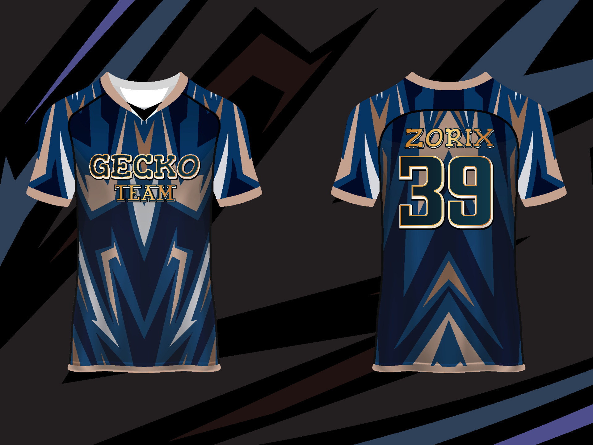 Abstract Raglan sleeve Jersey Design Template for Team Uniforms gamming