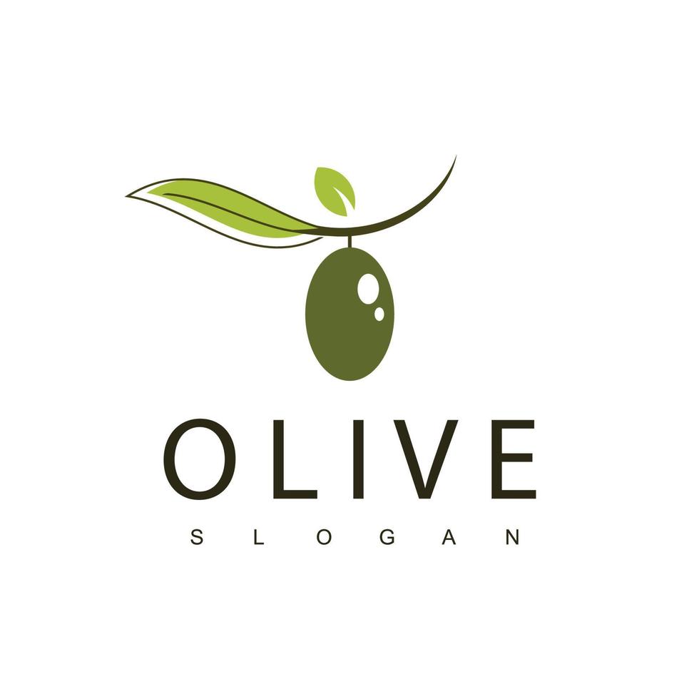 plantilla de diseño de logotipo de aceite de oliva vector