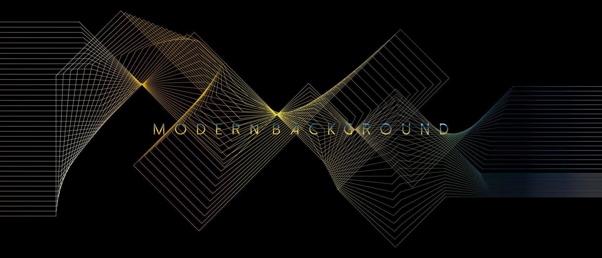 Modern background abstract geometric and wavy lines design. Vector illustration