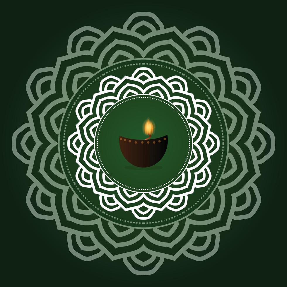 Happy Diwali vector art template design