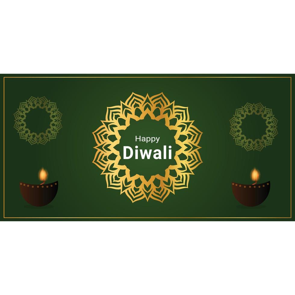 Happy Diwali vector art template design