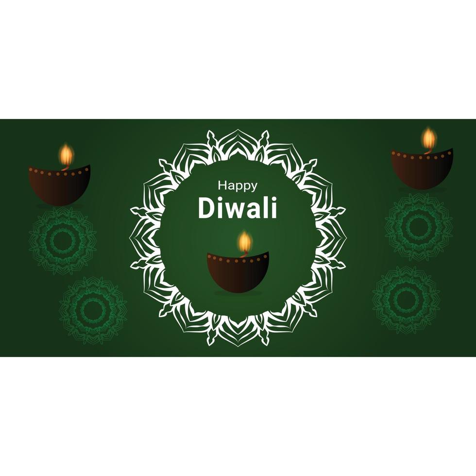 Happy Diwali vector art template design
