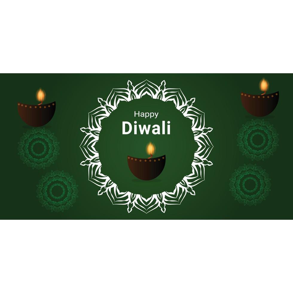 feliz diwali diseño de plantilla de arte vectorial vector