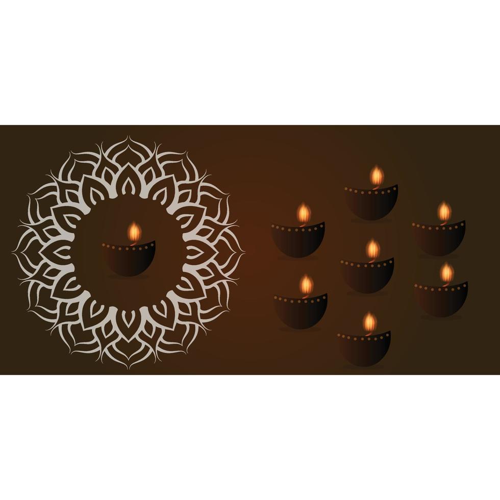 Happy Diwali vector art template design