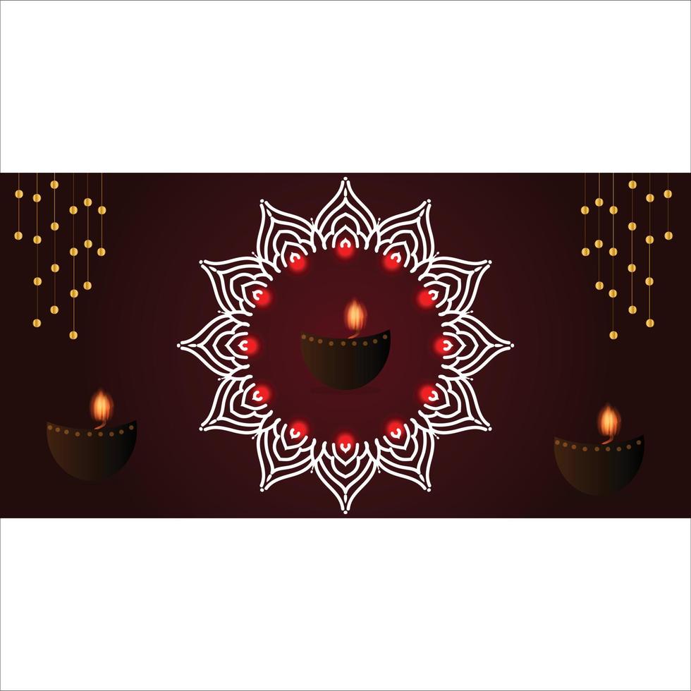 Happy Diwali vector art template design