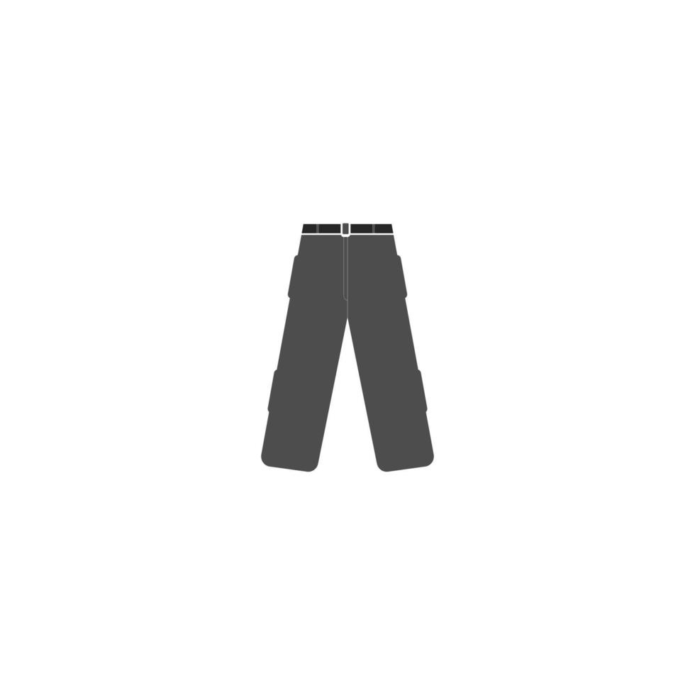 pantalones icono vector logo diseño ilustración