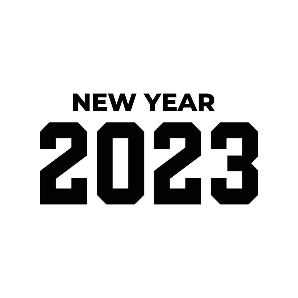 Happy New Year 2023. Number design for greeting cards, make your new year's moment more fun. Happy new year 2023 banner, poster or card template. happy new year vector