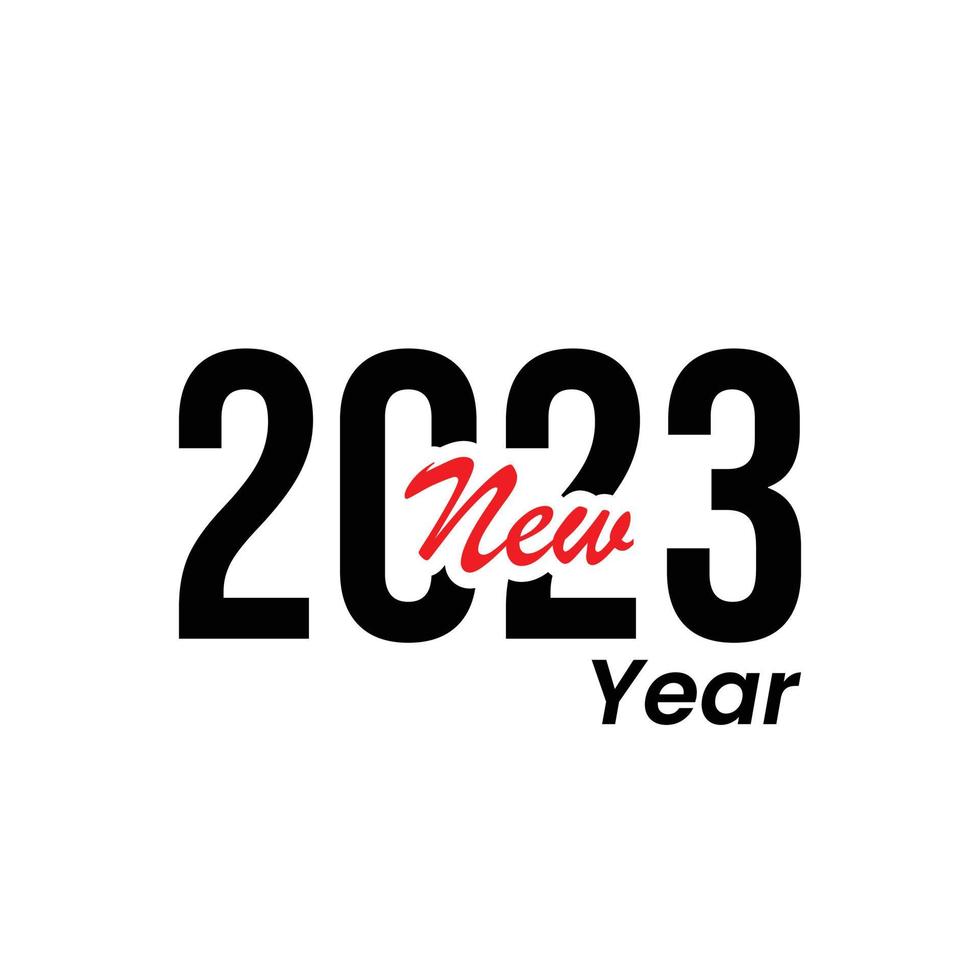 Happy New Year 2023. Number design for greeting cards, make your new year's moment more fun. Happy new year 2023 banner, poster or card template. happy new year vector