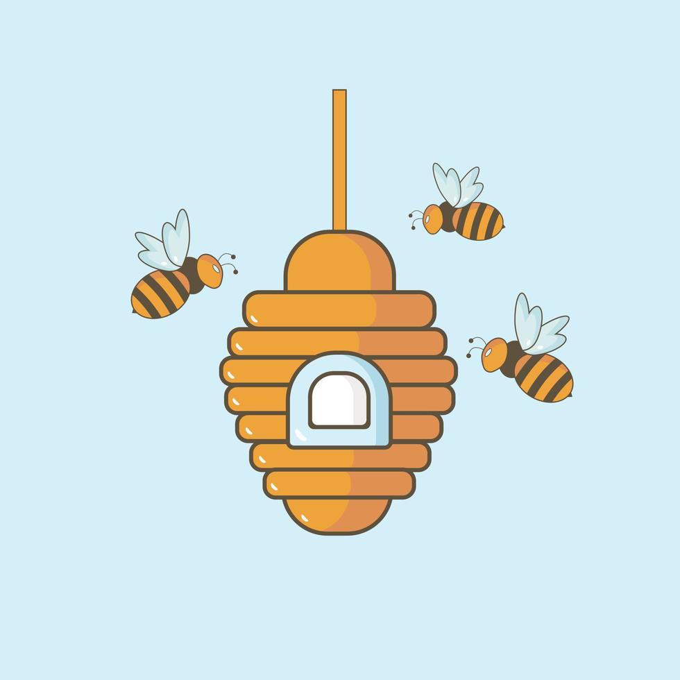 Evidence with bees vector