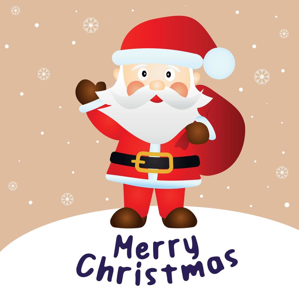 Santa Claus. Merry Christmas. vector