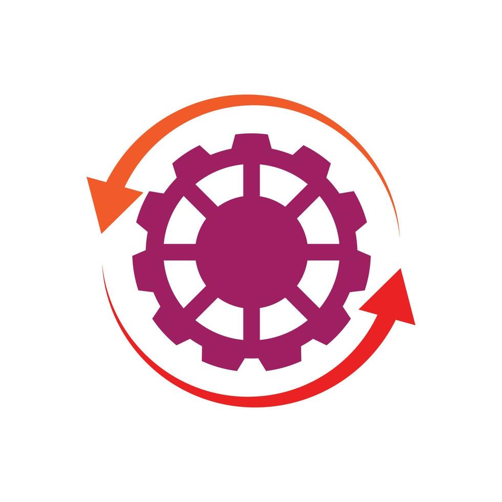 Gear Logo Template vector icon illustration design