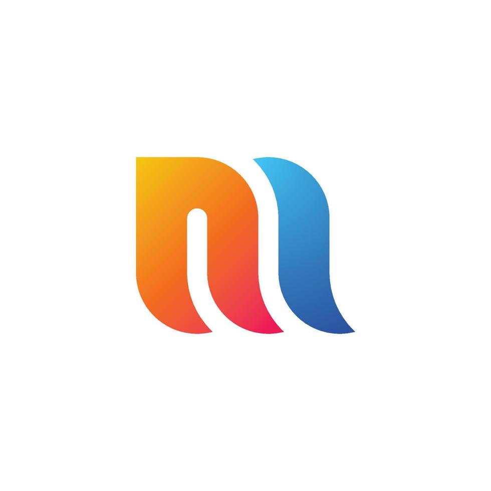 Letter M logo design template elements vector