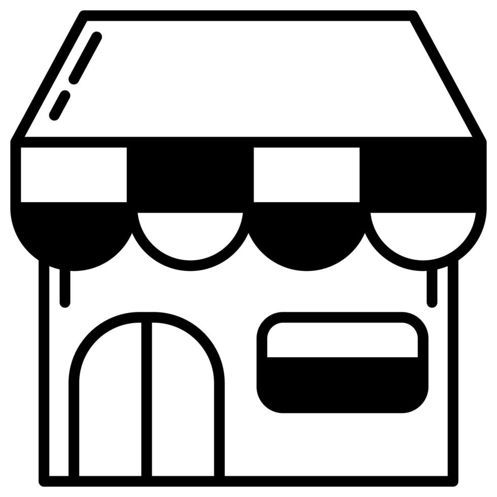 shop building in the middle of us to sell vector