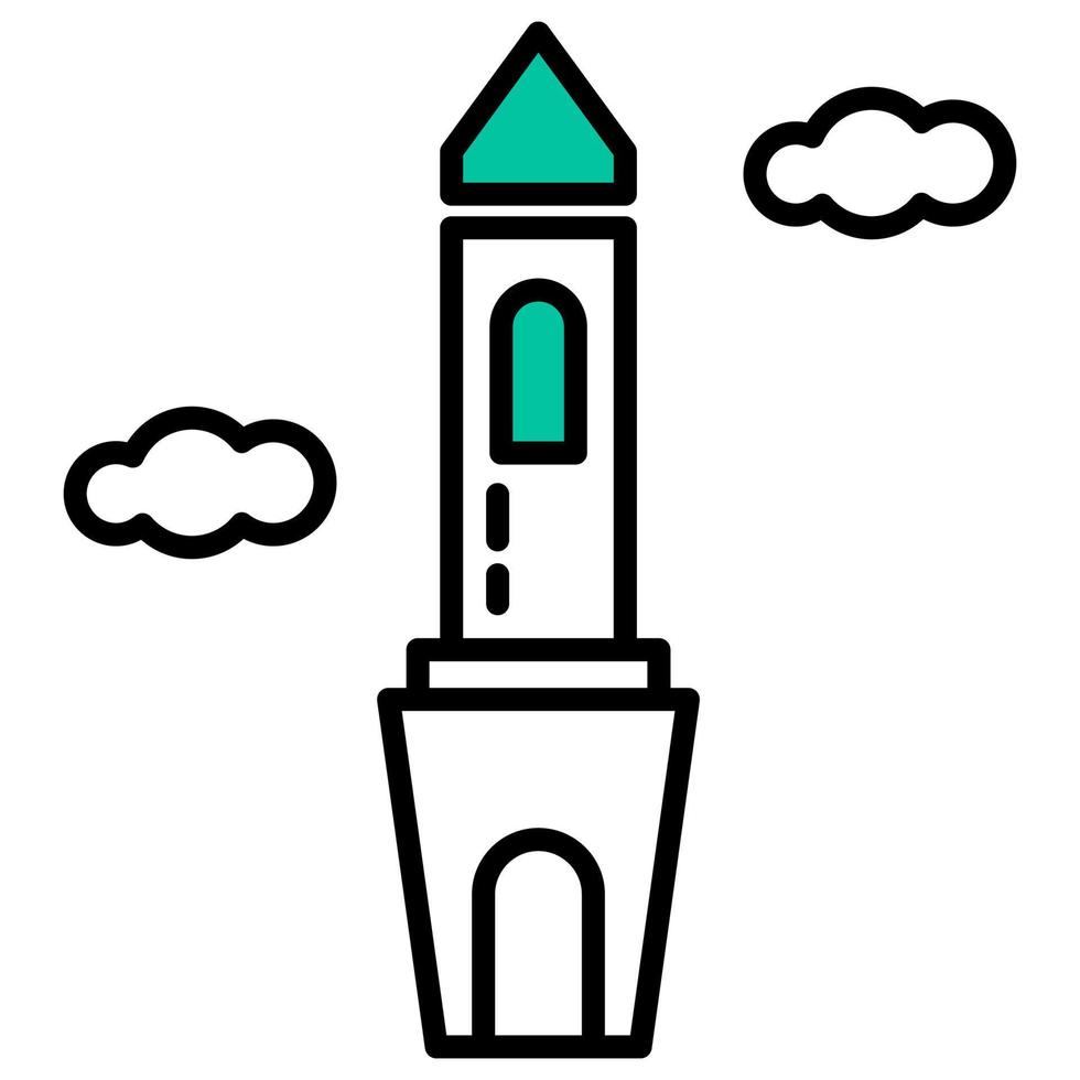 monument as an icon of a city or country vector