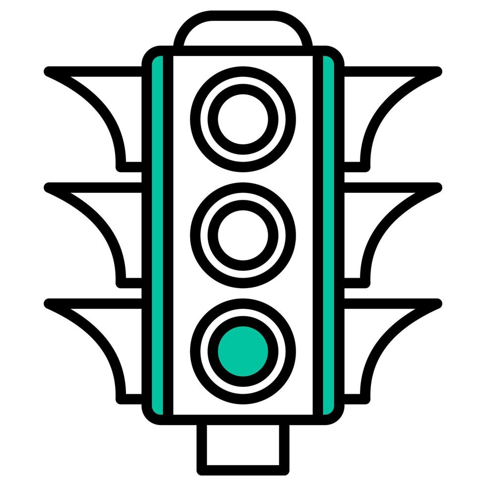traffic lights as a vehicle road controller vector