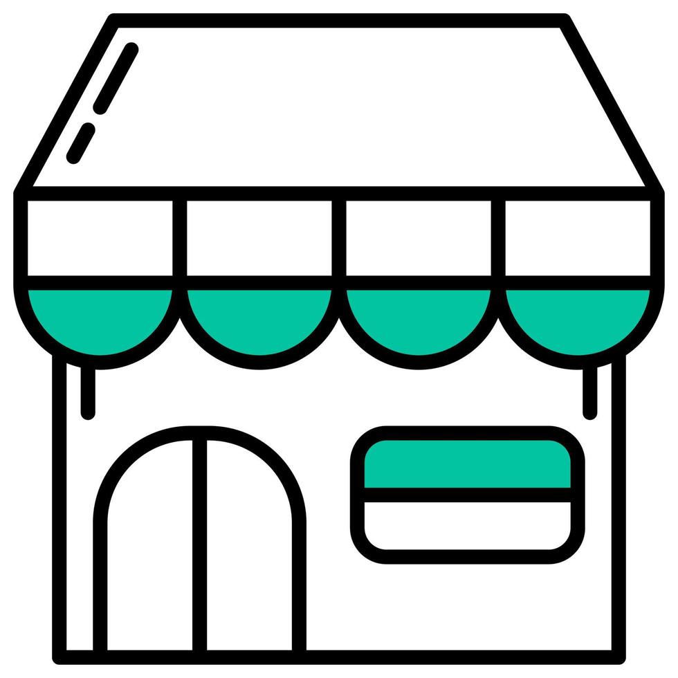shop building in the middle of us to sell vector