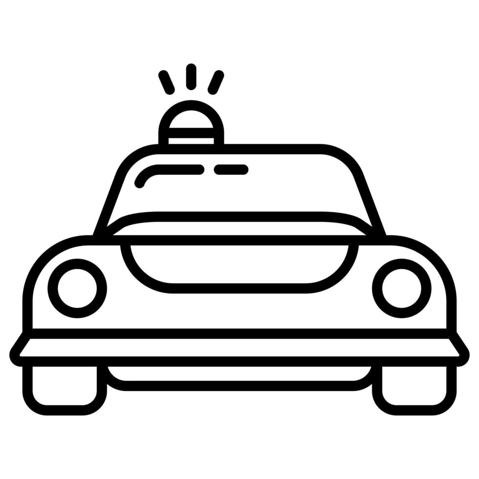 police patrol car to keep the city safe vector