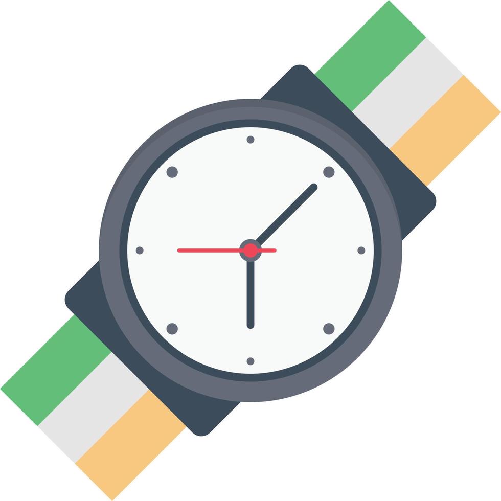 ilustración de vector de reloj de pulsera en un fondo. símbolos de calidad premium. iconos vectoriales para concepto y diseño gráfico.