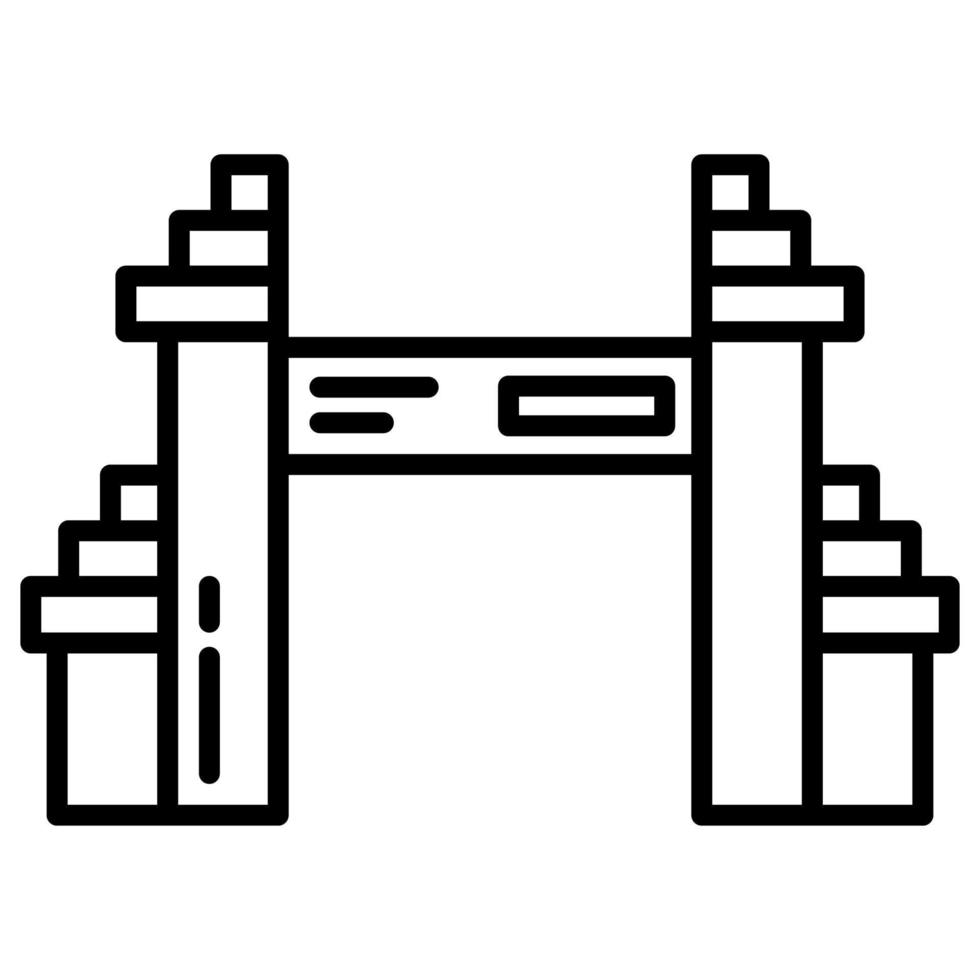 city or regional border gates vector