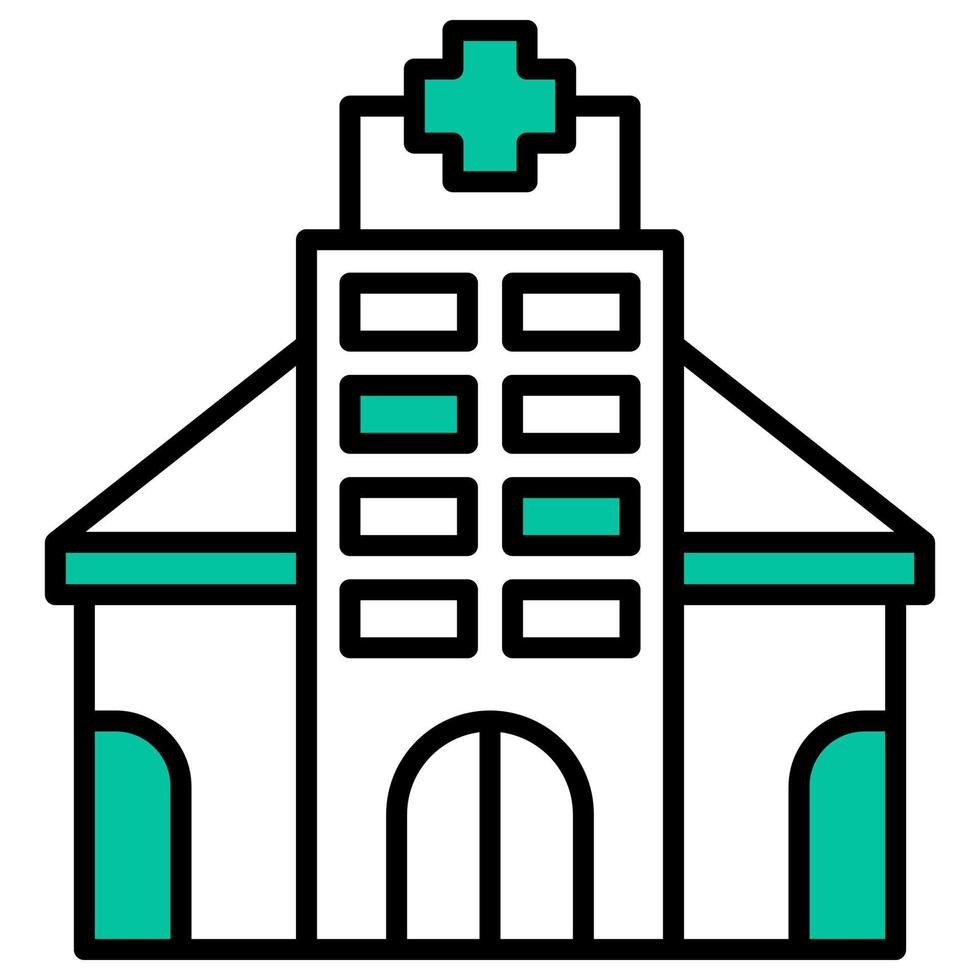 large building for public health services vector