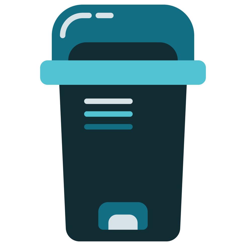 trash can as a community service tool to dispose of garbage vector