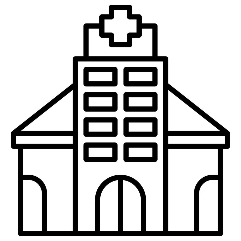 large building for public health services vector