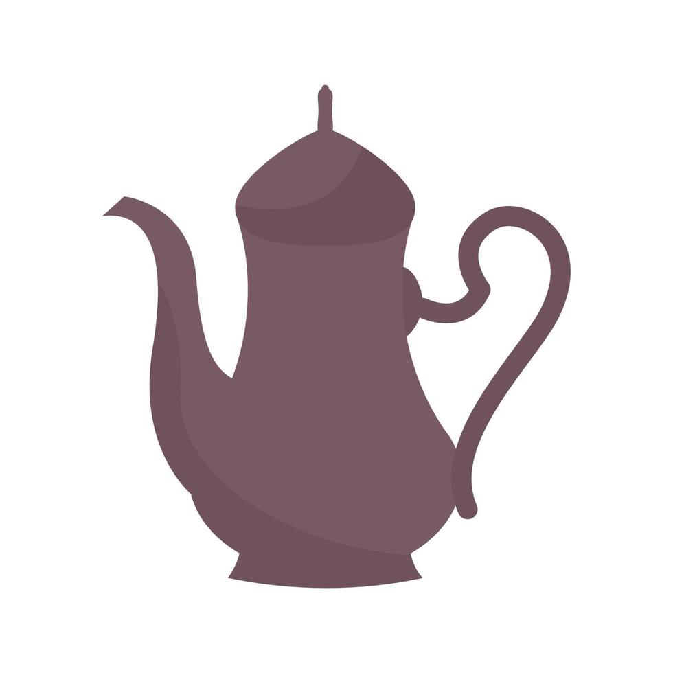 silhouette of coffee pot vector