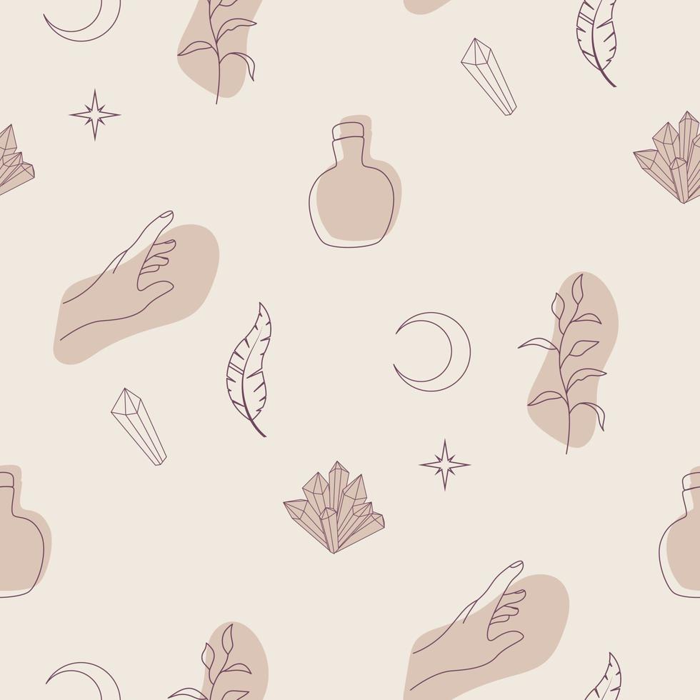 magic pattern boho style vector