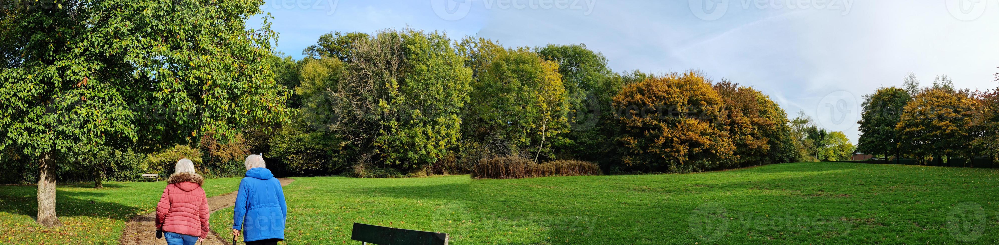 Most Beautiful View of British Public Park at England photo