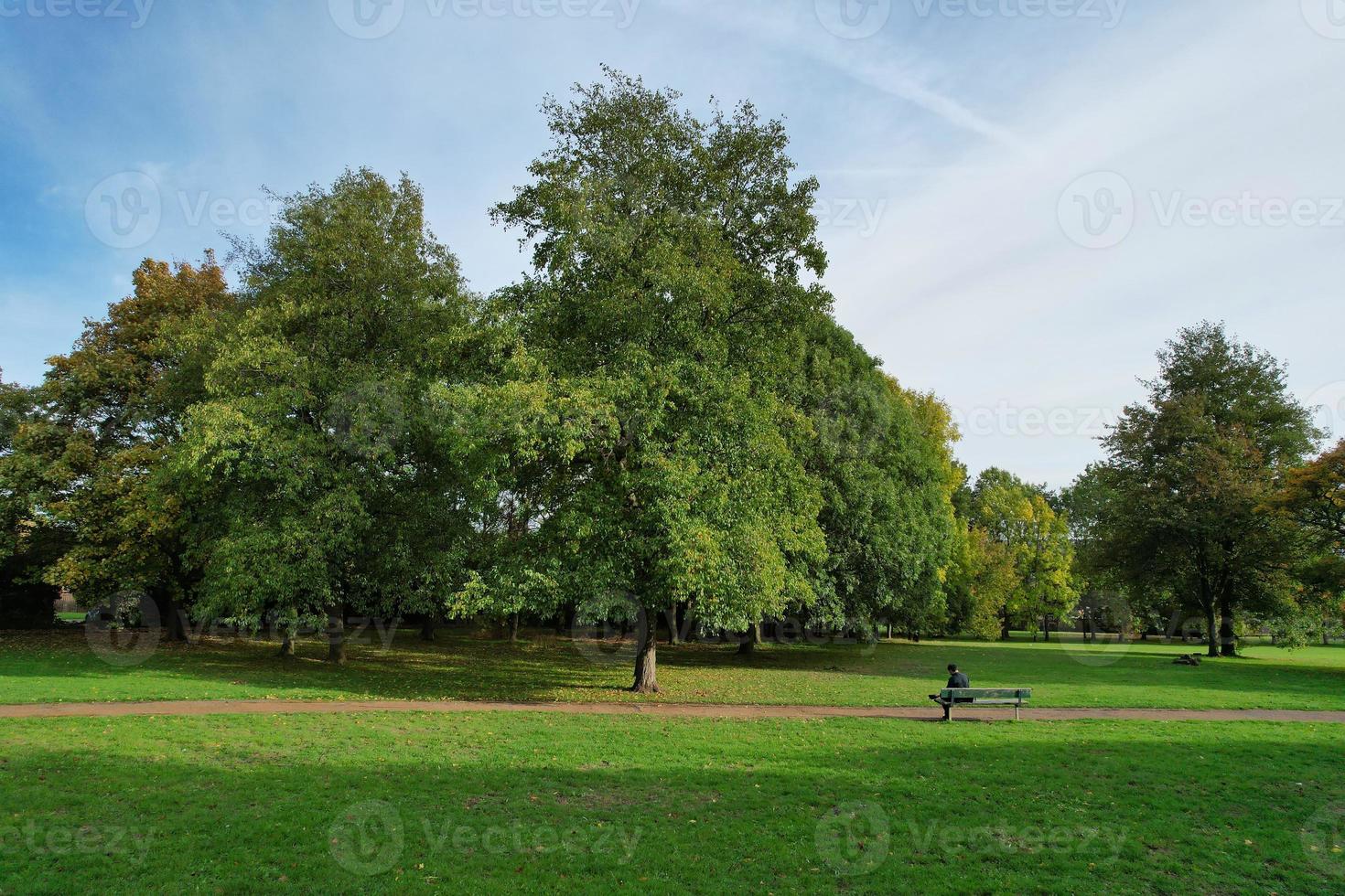 Most Beautiful View of British Public Park at England photo
