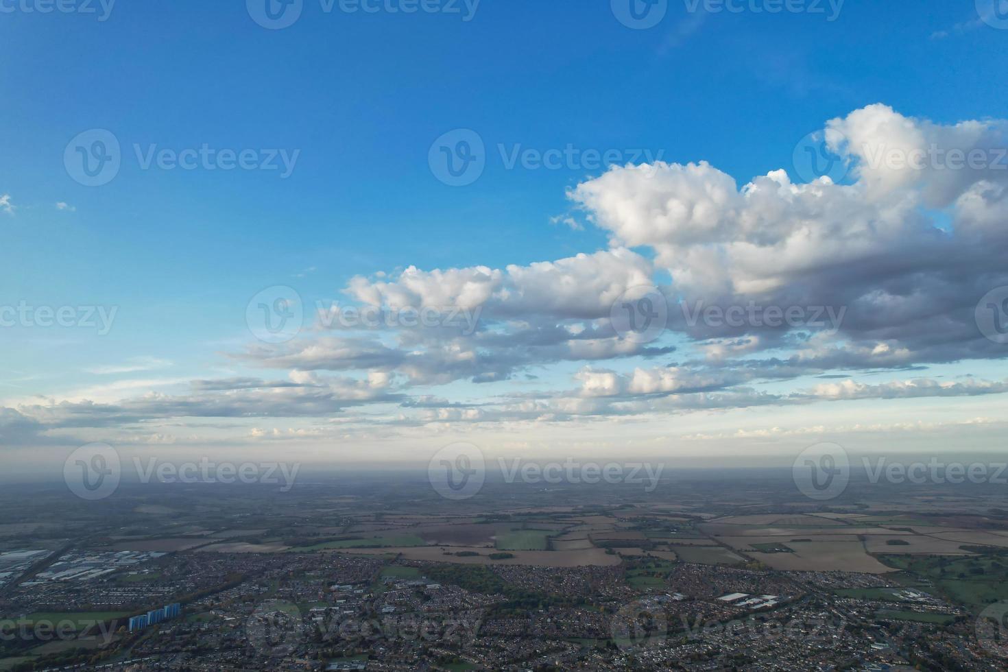 Most Beautiful Clouds and Sky over the London Luton City of England UK photo