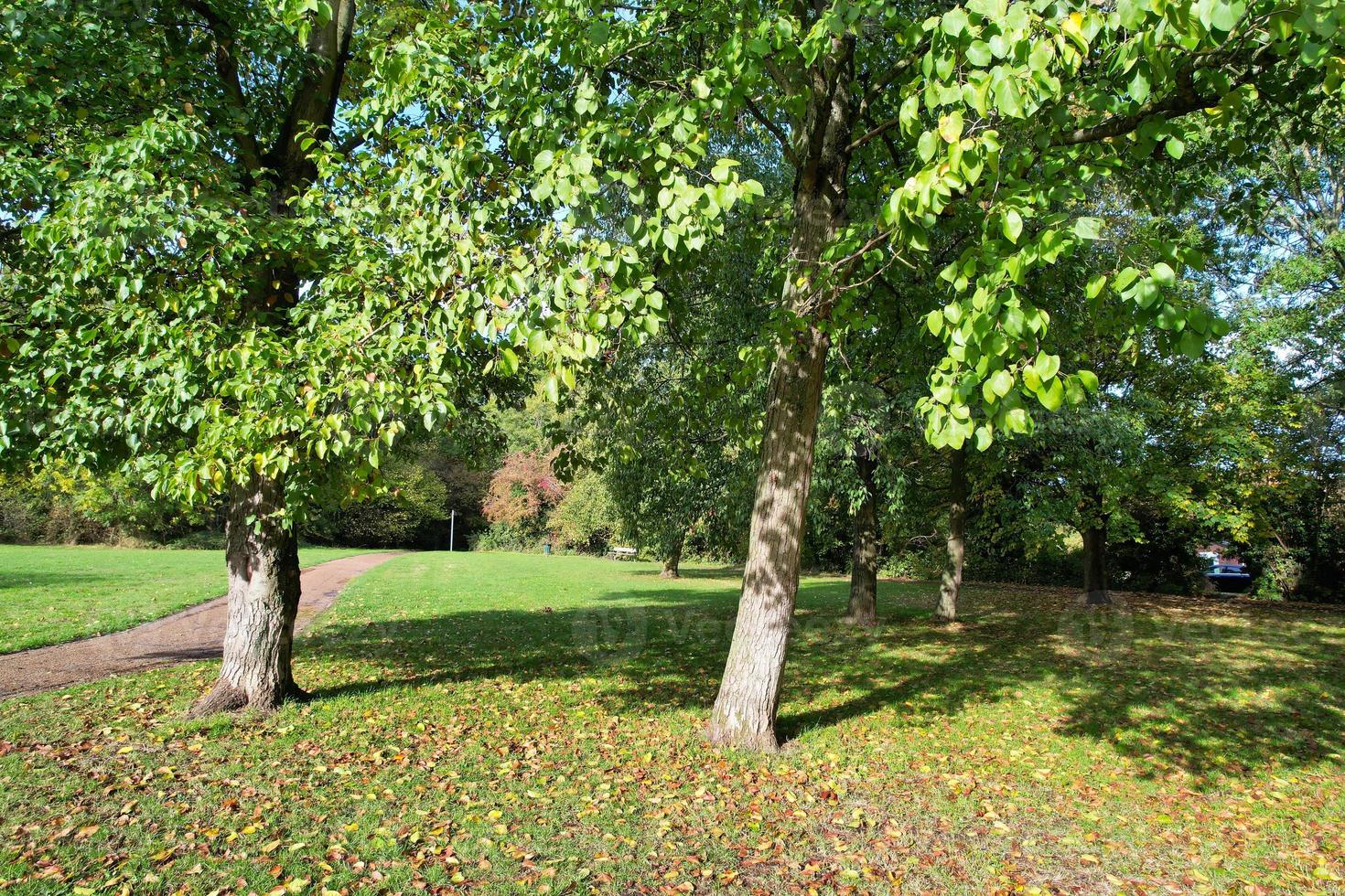 Most Beautiful View of British Public Park at England photo