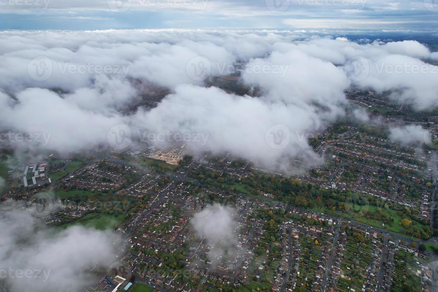 Most Beautiful Clouds and Sky over the London Luton City of England UK photo