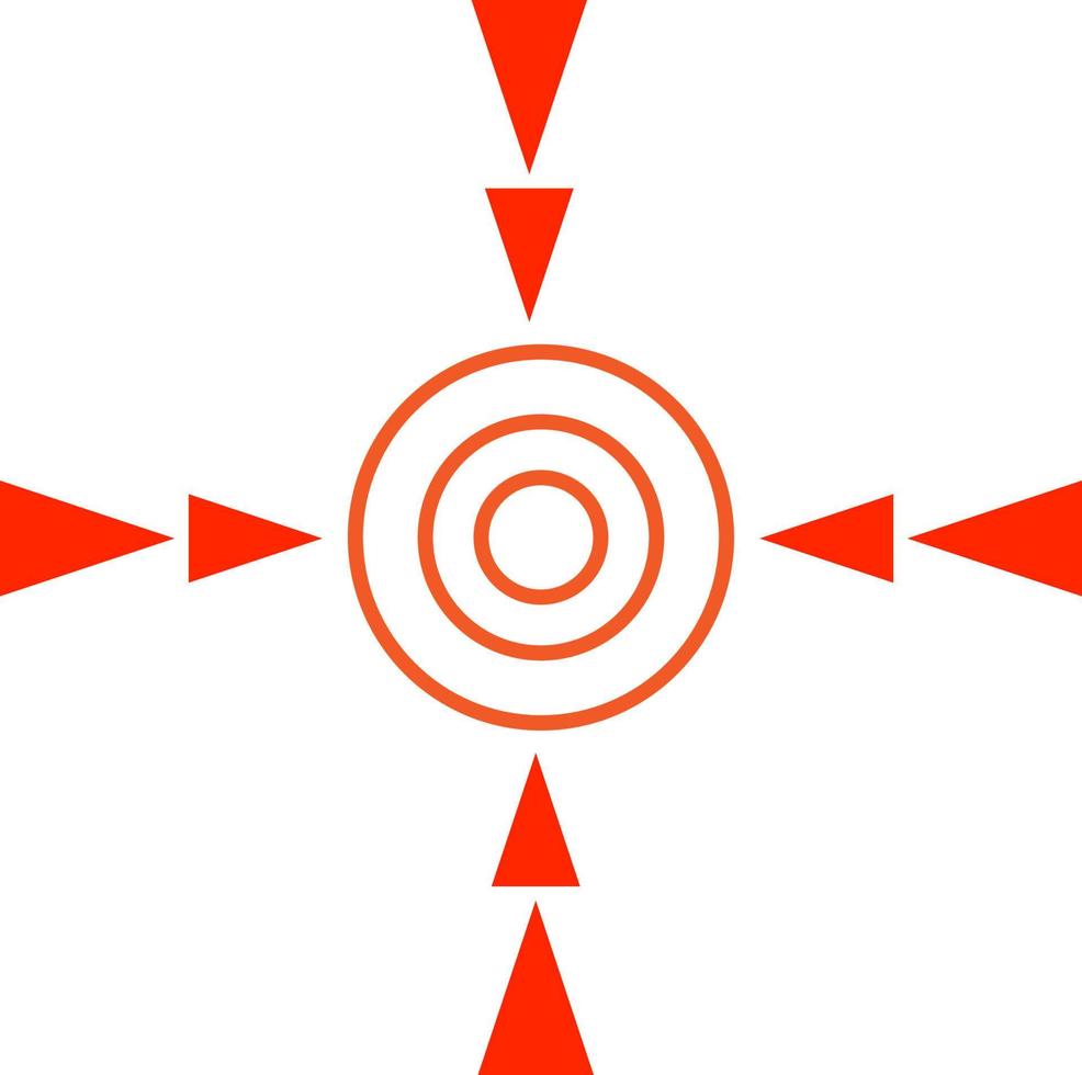 Red spot symbol icon vector