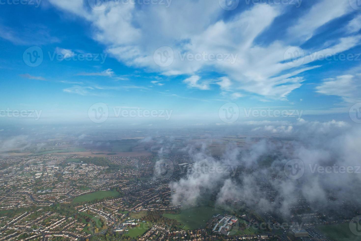 Most Beautiful Clouds and Sky over the London Luton City of England UK photo