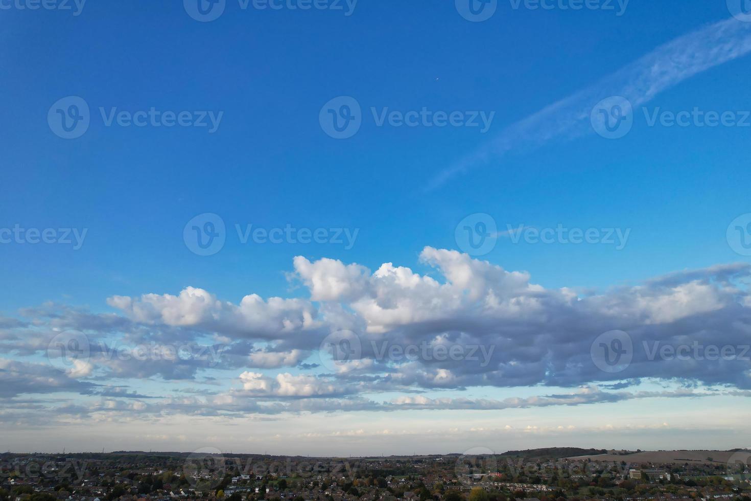 Most Beautiful Clouds and Sky over the London Luton City of England UK photo