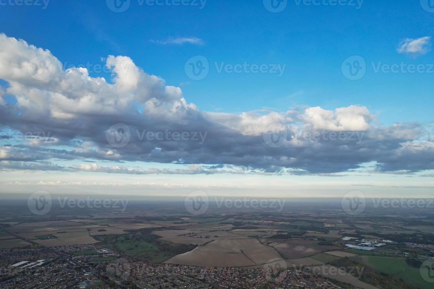 Most Beautiful Clouds and Sky over the London Luton City of England UK photo