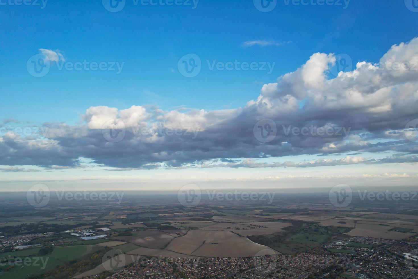 Most Beautiful Clouds and Sky over the London Luton City of England UK photo