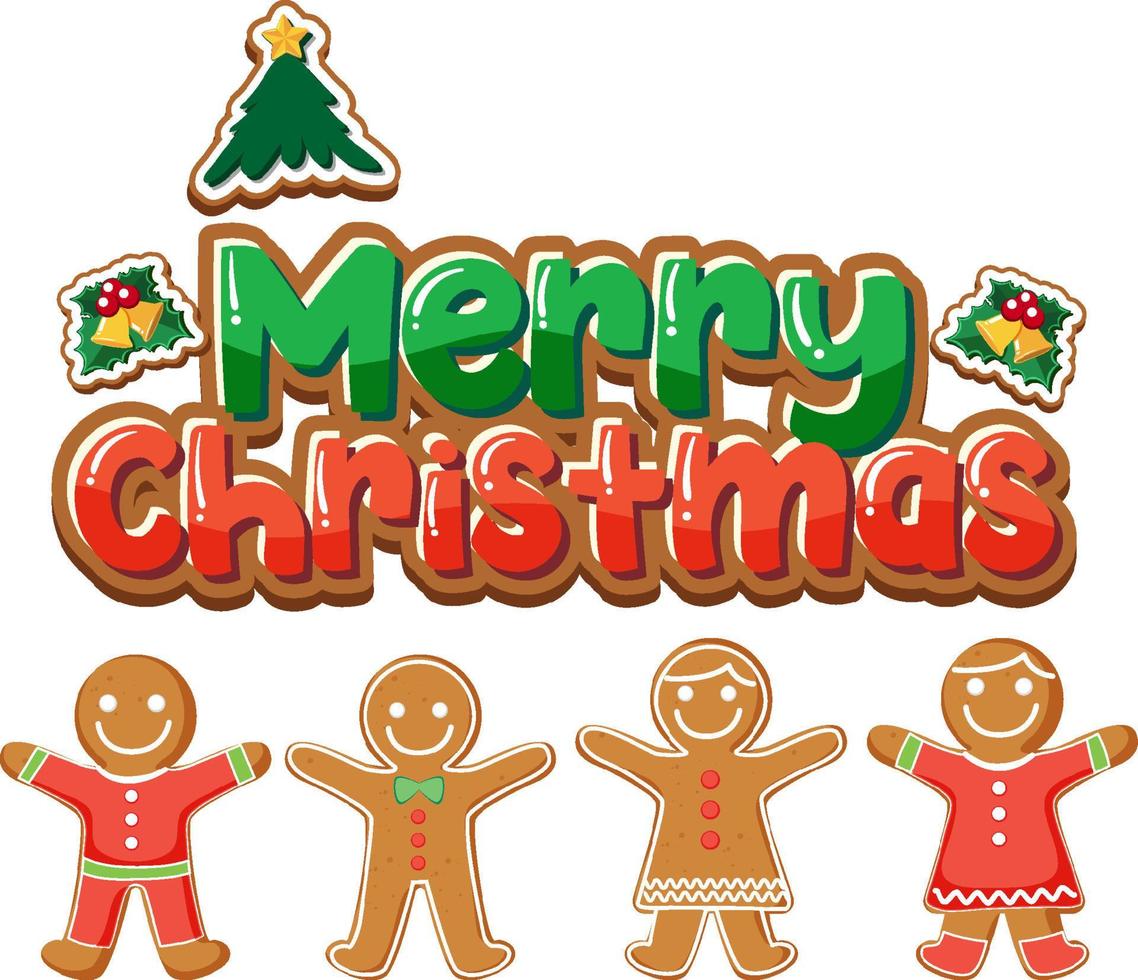Merry Christmas banner with Christmas ornaments vector