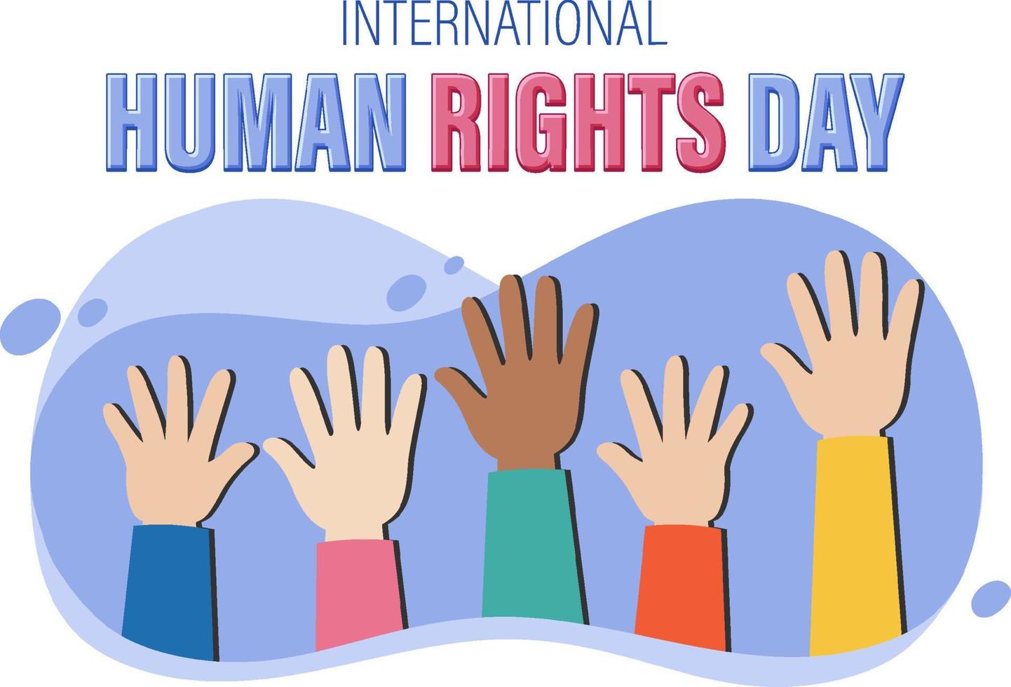 International Human Rights Day Banner Design vector