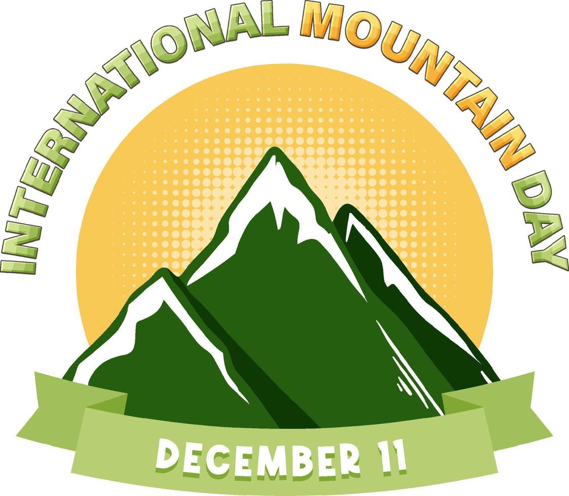International Mountain Day Banner Design 13321299 Vector Art at Vecteezy