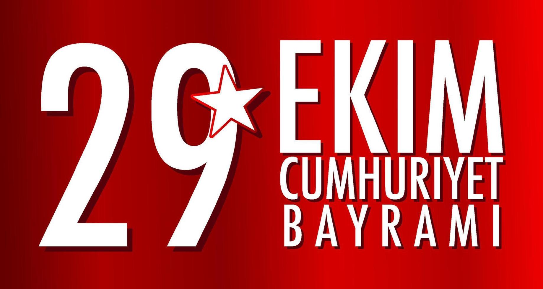 Republic Day of Turkey Poster Design vector