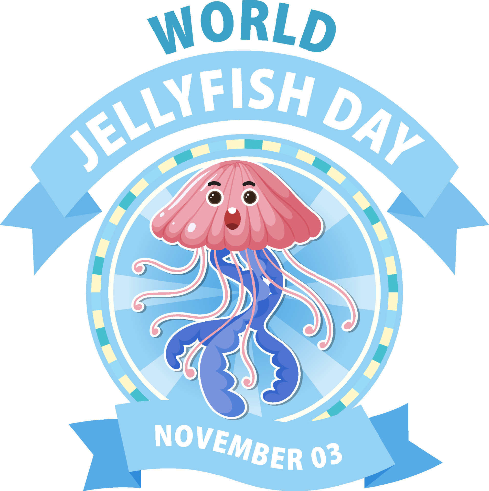 World Jellyfish Day Banner Design 13321304 Vector Art at Vecteezy