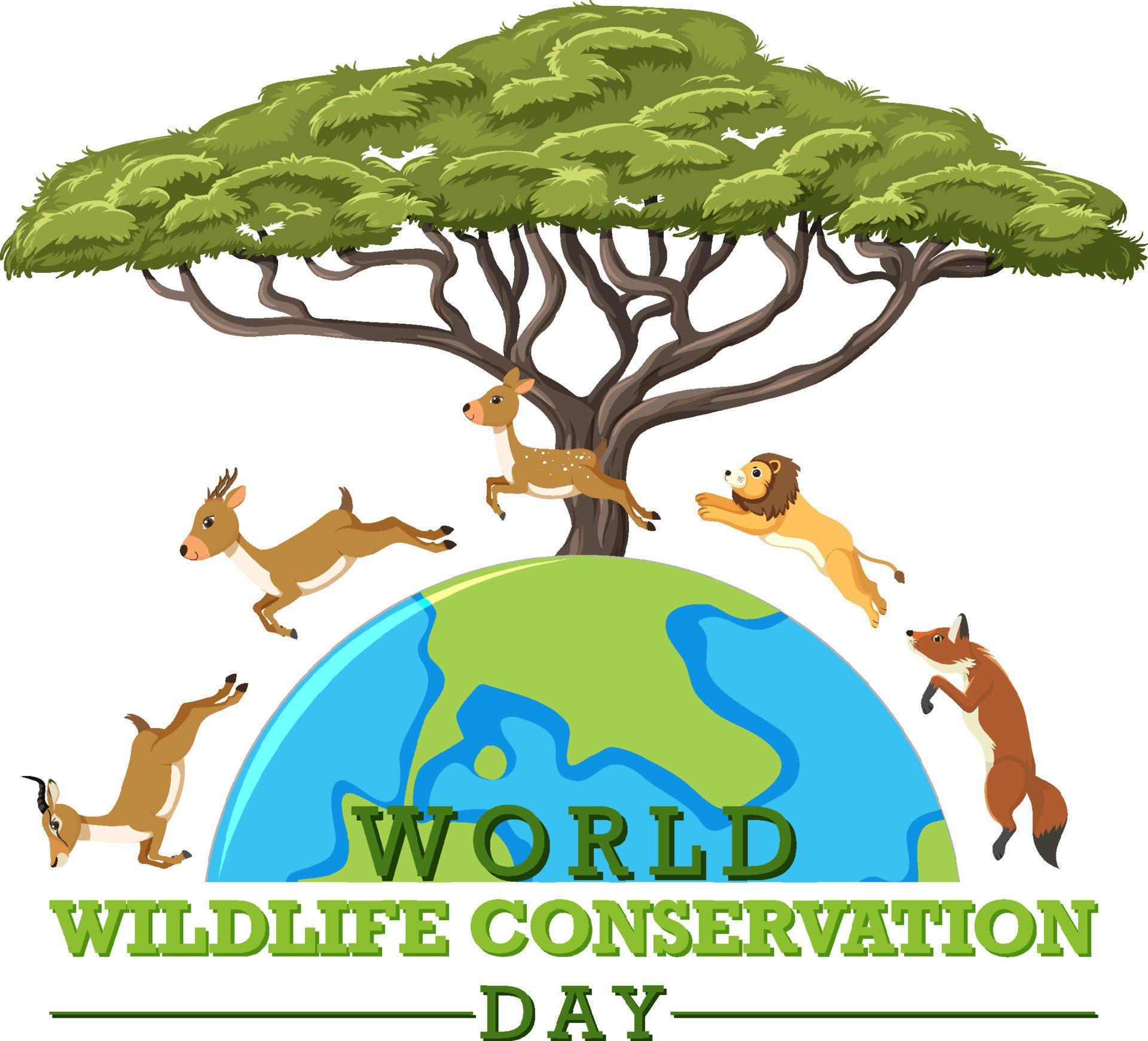Which Group Provides The Most Financial Support For Wildlife Conservation World Wildlife Conservation Day Poster Template 13321317 Vector Art at